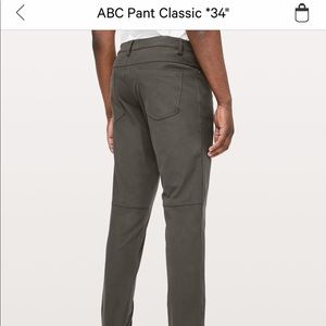 Lululemon men ABC pants classic 34”